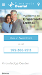 Mobile Screenshot of crossroadsdentaldallas.com